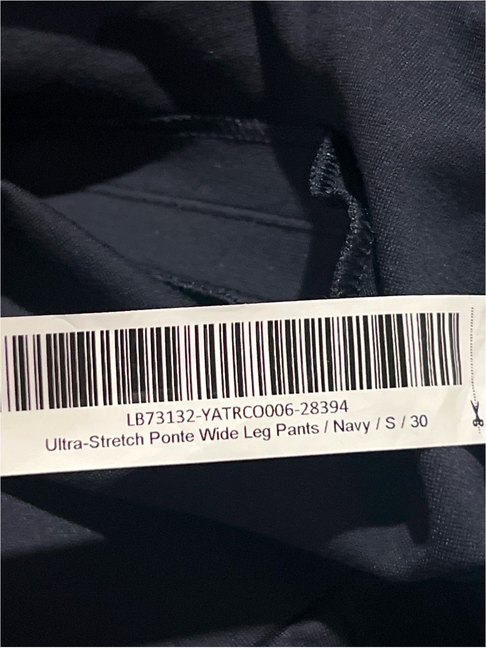 Quince Ultra-Stretch Ponte Wide Leg Pants Women’s Small Navy Blue - Picture 12 of 12